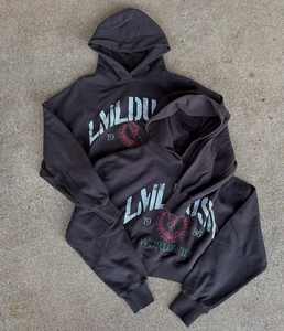 เสื้อมีฮู้ดพิมพ์ซิปโอเวอร์ไซส์สำหรับผู้ชาย360ขนแกะผ้าฝ้ายลายกราฟิก100% ออกแบบได้ตามต้องการ - Product Image 4