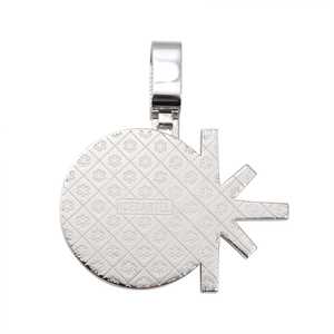 Colgante Personalizado de Estrella y Luna en Oro de 14K con Dijes de Diamantes Premium - Product Image 2