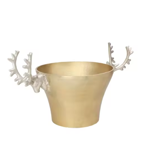 Tête de renne de qualité supérieure refroidisseur de vin argent fini refroidisseur de Champagne poignées de renne en métal pour décor de noël seaux à boissons - Product Image 4
