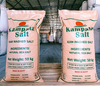 Sal Natural Cruda de Kampala |   Cloruro de Sodio de Grado Industrial, 50 kg |   Sal Marina Lavada en Polvo de Alta Pureza, Certificada ISO 9001