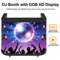 Mur vidéo LED incurvé de 5 pieds avec animation, pour stand de DJ, utilisation en intérieur, pour festivals et scènes d'événements en direct