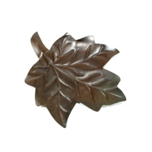 Plateau en forme de feuille d'aluminium utilisé pour le centre de table décoré Plateau de dessert et de collation - Product Image 6