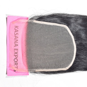 6*6 Fermeture En Gros 100% Vierge Cuticule Aligné Vendeur Indien Machine Double Trame Tissage Couleur Traitement Aucun Cheveux Humains - Product Image 4