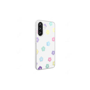 Coque de téléphone de luxe transparente à motifs pour Samsung Galaxy A56 14 Plus, série Zore Folk, design nœud, coque rigide de protection INS - Product Image 5