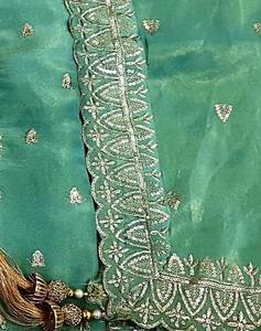 Belle tenue de designer moderne non cousue brodée à la main pour la fête Organza de style traditionnel indien à la mode - Product Image 3