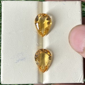 Pear Cut <b>Citrine</b> Gemstone 5*8 to 10*14mm C1 color Loose stone for making <b>rings</b> pendants - Product Image 3