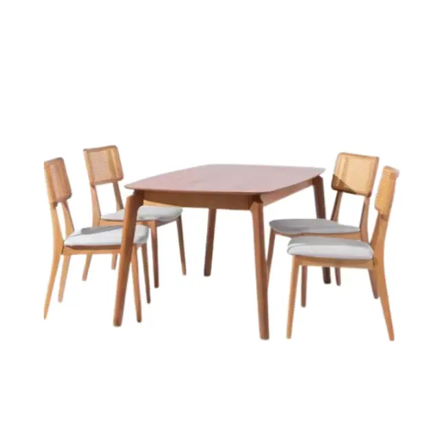 Manufacturing In Indonesia Japanese Dining Table Set Solid Teak Wood Restaurant Set For Restaurant Dining Furniture