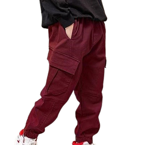 Pantalon de jogging cargo multi-poches pour hommes, respirant, sports de plein air, coupe régulière avec logo personnalisé, style décontracté, vente en gros - Product Image 1