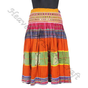 Women's Beautiful Vintage Kutchi Banjara <b>Skirt</b> Handmade Art Embroidered Ethnic Style Plus Size Full for Summer - Product Image 2