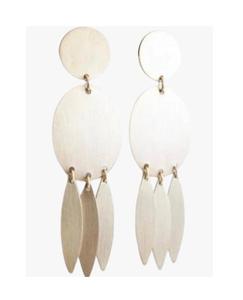 Pendiente de latón de alta calidad, pendiente de Metal de nuevo diseño chapado en oro para mujer para regalo, pendientes de Color dorado a la venta - Product Image 2