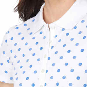 เสื้อโปโลผู้หญิงแขนสั้นลำลองระบายอากาศลายพื้นออกแบบโลโก้ได้ตามต้องการ - Product Image 5