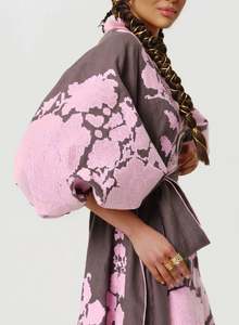 Vestido largo ucraniano bordado con mangas largas informales bordadas y cintura natural Vestidos ucranianos Globo Manga larga - Product Image 4