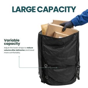 Zaino per Consegna Pacchi di Grande Capacità - Zaino Logistico Regolabile Resistente all'Acqua - Product Image 3