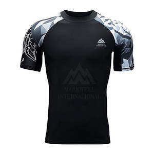 Breathable Gym Wear <b>Men</b> <b>Rash</b> <b>Guard</b> Custom Logo Design Top Quality Style MMA <b>Rash</b> <b>Guard</b> For Sale - Product Image 2