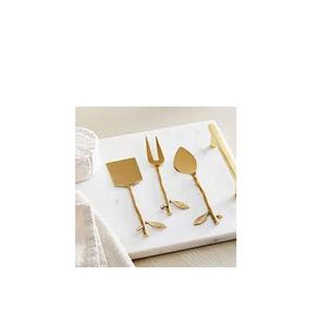 Juego de cuchillos de latón para queso de cocina, cuchillo plano para queso con punta y mango de resina y tamaño personalizado - Product Image 5