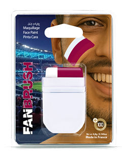 Pintura Facial para Aficionados al Fútbol Qatar 2026, Venta al Por Mayor para Distribuidores, Hecho en Francia, 48 Naciones, Colores y Logotipos Personalizados - Product Image 1