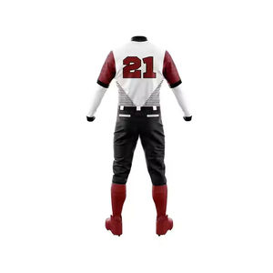 Nouveauté Ensembles d'uniformes de baseball personnalisés Nom d'équipe personnalisé Meilleure qualité Impression par sublimation professionnelle Respirant Séchage rapide - Product Image 2
