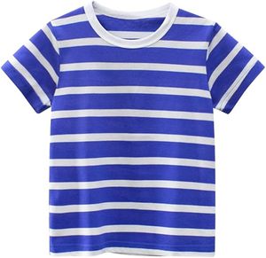 Camisetas de Algodón de Punto Sólido de Alta Calidad para Niños, Camisetas de Manga Corta Estampadas al por Mayor para Niños, Moda de Verano - Product Image 2