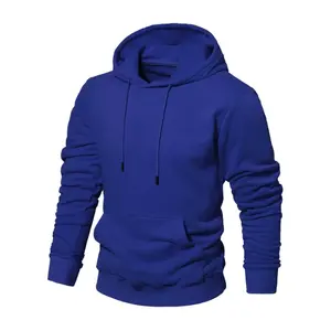 Sudadera con capucha caqui para hombre, jersey de bolsillo frontal de gran tamaño con puños acanalados, ropa de calle cómoda informal, sudaderas con capucha personalizadas - Product Image 5