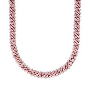 Cadena de Hip Hop de diamante de moissanita de corte redondo con eslabones cubanos de alta calidad en plata S925 - Product Image 1