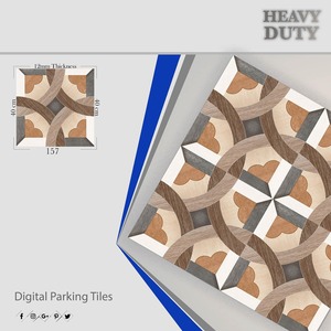 กระเบื้องพอร์ซเลนเซรามิกกันลื่นขนาด400x400มม. กระเบื้องปูพื้นสำหรับจอดรถดีไซน์ใหม่กลางแจ้ง - Product Image 6