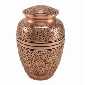 Blue <b>Fire</b> Classic Matt Bronze Cremation Urn Custom-Size Memorial Keepsake for Funerals Human Ashes <b>Fire</b> Memorial Service - Product Image 3