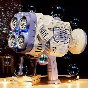 บาซูก้าเป่าฟองสบู่อัตโนมัติ ของเล่นเด็กเล่นกลางแจ้ง ทำจากวัสดุพีซี - Product Image 2
