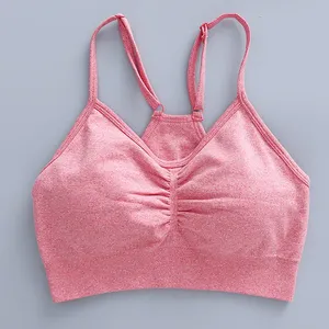Ensemble de yoga de fitness pour femmes pantalon taille haute haut à manches longues respirant grande taille vêtements de sport sans couture soutiens-gorge de sport-Direct - Product Image 4
