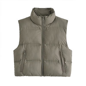 Gilet matelassé en toile d'hiver décontracté pour femmes, best-seller, fabrication directe d'usine, haute qualité, respirant, coupe-vent - Product Image 1