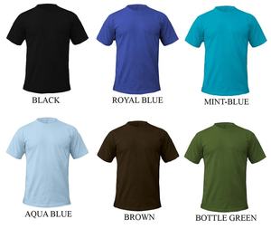 Vente en gros Tissu jersey simple tricoté en coton mélangé polyester unisexe T-shirts à manches courtes et à col rond avec logo personnalisé - Product Image 4