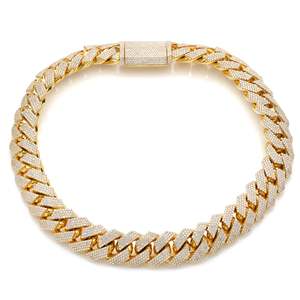 925 Sterling Silver Moissanite Diamond Cuban Chain Bold Iced Out Fine Body Jewelry for Party & Wedding Wholesale Gift Idea - Product Image 3