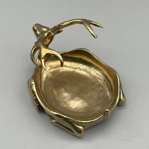 Deer Shape Unique Design Brass <b>Ashtray</b> Gold Finish Luxury Modern Style Steel <b>Ashtray</b> Cigar Cigarette Lovers Custom Smokeless - Product Image 3