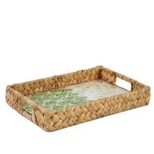 Plateau décoratif de forme carrée Plateau de service en bois de style unique Plateau de service pour aliments, café, thé Plateau de service en bois de style unique - Product Image 3