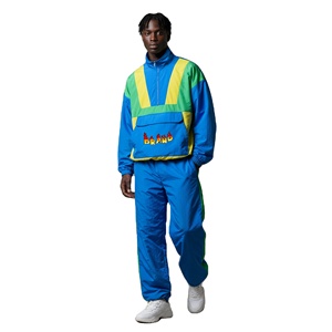 Men Windbreaker Tracksuit Breathable Activewear Featuring <b>Zip</b> Jacket And Comfortable Pants Perfect For Running and sale - Product Image 1