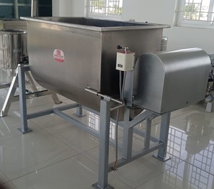 Industrial Ribbon Blender Machine for Flour Mill for Dough Mixing Masala &amp; Spice Blending Detergent Powder Mixing - Product Image 1