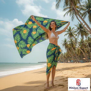 Soft Polyester Sarong <b>Swim</b> Cover Up for Beach Pool and Vacation Style - Product Image 3