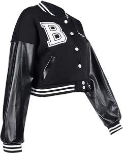 Vente en gros de veste universitaire surdimensionnée de luxe pour hommes et femmes haute qualité designer européen mode pour la saison d'hiver - Product Image 2