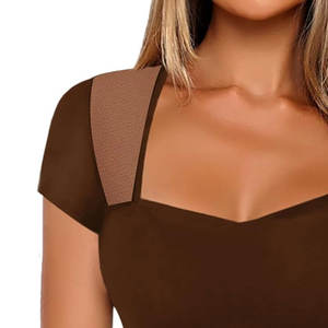 Top tendance nouveau Design femmes haut court facile à porter Anti-rides respirant Anti empilage pour les femmes haut court - Product Image 3