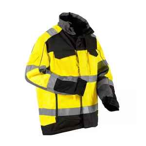 เสื้อแจ็กเก็ตบอมเบอร์ Hi-Vis สำหรับผู้ชายแจ็คเก็ตนิรภัยสองสีมองเห็นได้ชัดเจนสะท้อนแสง - Product Image 4