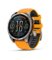 Garmin Fenix 8 รุ่นใหม่ - นาฬิกาสมาร์ทวอทช์ GPS หน้าจอ AMOLED ขนาด 51 มม. กระจกแซฟไฟร์ สำหรับกีฬาหลากหลายประเภท สีไทเทเนียมสีส้ม - Product Image 1
