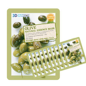 Food @ Holic NATURAL ESSENCE MASKPACK Feuille de masquage facial Cosmétiques coréens OLIVE - Product Image 1