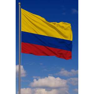 Drapeau extérieur de la Colombie avec logo personnalisé, impression numérique, disponible en aluminium, nylon, polyester, vinyle, soie pour les secteurs automobile, assurance et éducation - Product Image 3