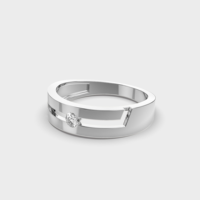 Bague de luxe pour homme en argent sterling 925 avec zircon taille poire, sertie clos en argent plaqué, bijoux minimalistes pour mariage et fiançailles