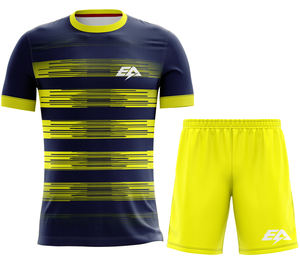 Polyester de haute qualité Football uniforme Logo personnalisé imprimé chemise hauts pantalons bas quantité minimale de commande sublimation vêtements personnalisés Football - Product Image 1