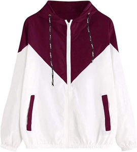 Veste coupe-vent à capuche de qualité supérieure, imperméable, imprimée, pour femme, respirante, séchage rapide, tissu à mémoire de forme, couleur contrastée, hiver - Product Image 5