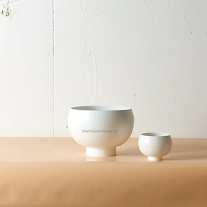 Cuenco de bola de flores decorativo de Metal de último diseño para decoración de mesa de hogar y oficina cuencos de flores de Color blanco - Product Image 2