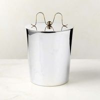 Seau à glace en acier inoxydable, support de bouteille, refroidisseur, style ferme, étanche, durable, personnalisable, décoration d'intérieur pour fête et vin