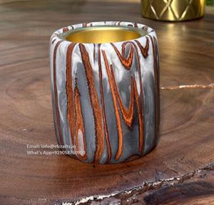 Quemador Bakhoor personalizable con diseño de resina y madera para fragancia aromática y decoración festiva - Product Image 1