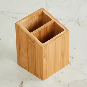 Portalápices de madera de tamaño bajo precio soportes de decoración de escritorio de Crescent Crafts - Product Image 3