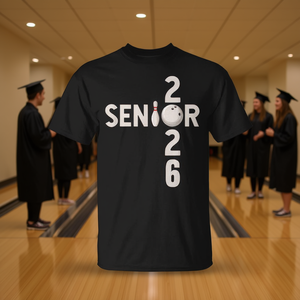 Camiseta Promocional para la Clase de Graduación de Jugadores de Boliche Senior 2026, para Futuros Estrellas - Product Image 3